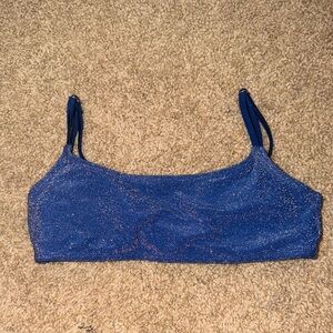 Sparkly Blue Swimsuit Top